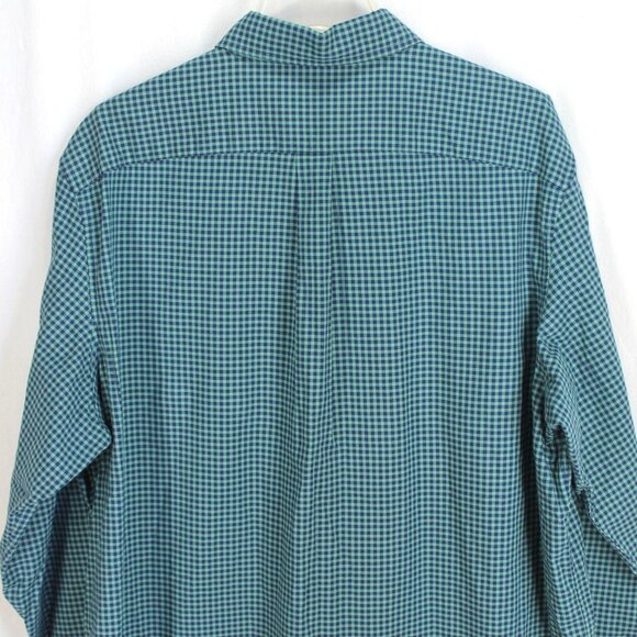 Vineyard Vines Classic Fit Tucker Shirt Size XL Green Blue Check Long Sleeve - Picture 5 of 5